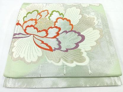 平和屋着物◎六通柄袋帯　舞花文　金銀糸　正絹　逸品　CABL1854nb