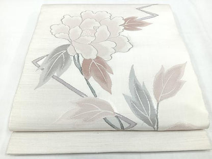 平和屋着物◎太鼓柄袋帯　舞花文　正絹　逸品　CABL1857nb