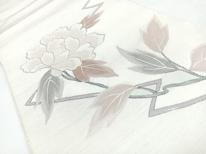 平和屋着物◎太鼓柄袋帯　舞花文　正絹　逸品　CABL1857nb