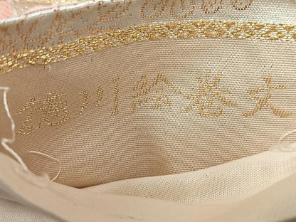 平和屋着物◎六通柄袋帯　徳川絵巻文　金銀糸　正絹　逸品　CABL1879nb