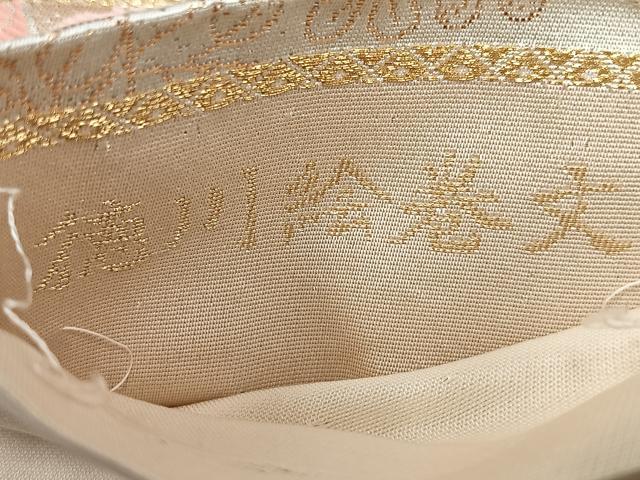 平和屋着物◎六通柄袋帯　徳川絵巻文　金銀糸　正絹　逸品　CABL1879nb