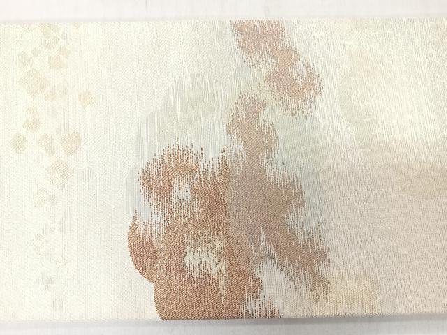 平和屋着物◎つけ帯　雲取り文　金糸　正絹　逸品　CABL1894nb