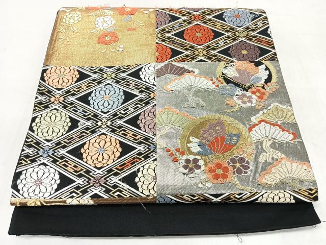 平和屋着物◎六通柄袋帯　唐織　花蝶文　金銀糸　正絹　逸品　CABL1900nb
