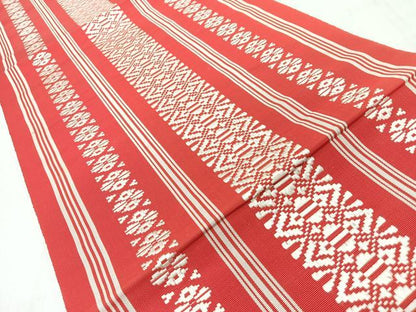 平和屋着物◎本場筑前博多織　八寸名古屋帯　献上　一重帯　正絹　逸品　未使用　CABL1950nb