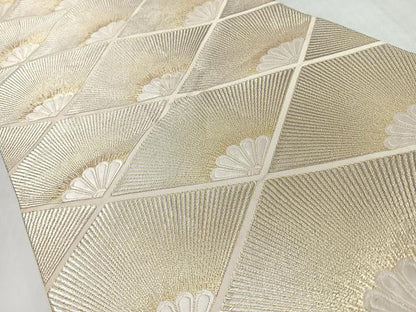 平和屋着物◎両面　六通柄袋帯　唐織　花繍錦　錦繍　銀糸　正絹　逸品　CABL1960nb