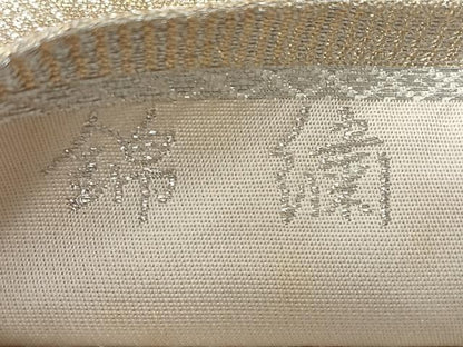 平和屋着物◎両面　六通柄袋帯　唐織　花繍錦　錦繍　銀糸　正絹　逸品　CABL1960nb
