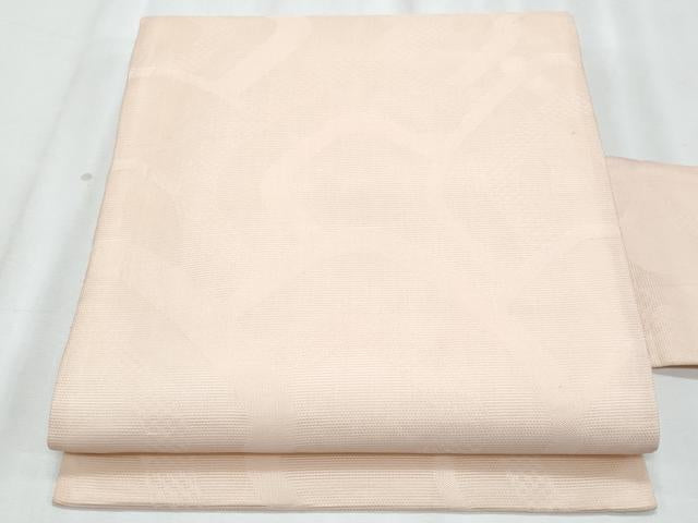 平和屋着物＊夏物　九寸名古屋帯　抽象文様　薄桜色　正絹　逸品　CABL2001fb