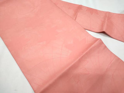 平和屋着物＊夏物　九寸名古屋帯　桔梗　薄紅色　正絹　逸品　CABL2008fb