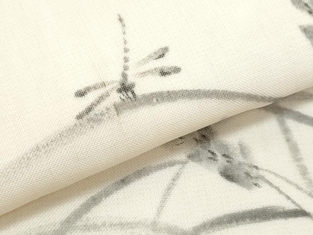 平和屋着物＊夏物　九寸名古屋帯　作家物　手描き　トンボ　正絹　逸品　CABL2015fb