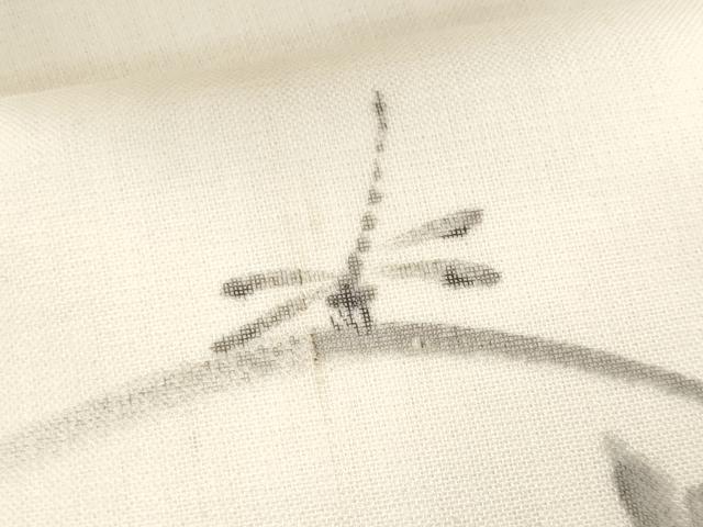 平和屋着物＊夏物　九寸名古屋帯　作家物　手描き　トンボ　正絹　逸品　CABL2015fb