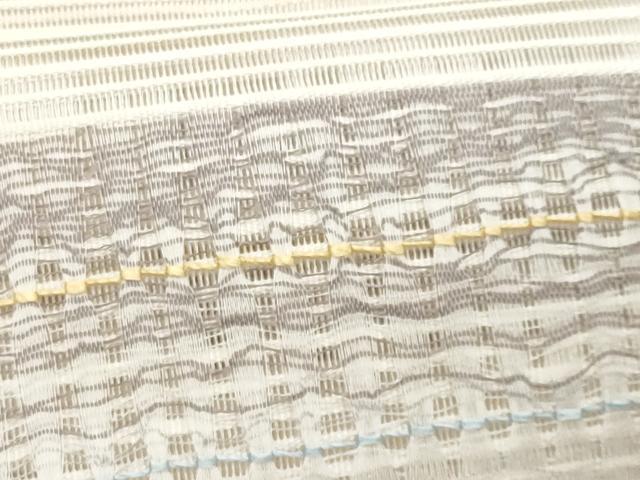 平和屋着物＊夏物　八寸名古屋帯　絽綴れ　横段文　正絹　逸品　CABL2027fb