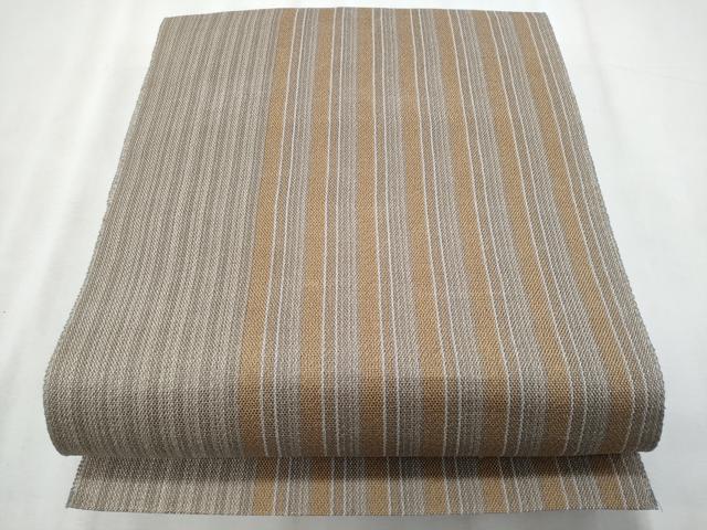 平和屋着物＊夏物　八寸名古屋帯　間道　自然布　逸品　CABL2051fb
