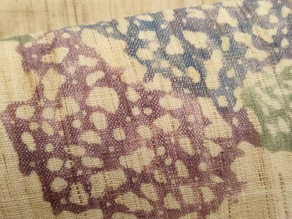 平和屋着物＊夏物　九寸名古屋帯　型染め　紫陽花　麻　逸品　CABL2052fb