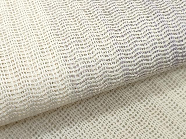 平和屋着物＊夏物　八寸名古屋帯　間道　正絹　逸品　CABL2066fb