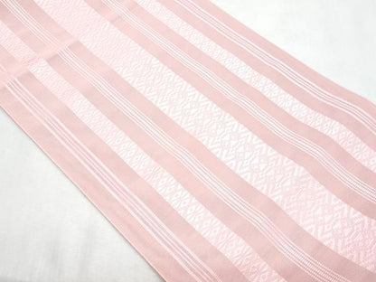 平和屋着物＊夏物　本場筑前博多織　八寸名古屋帯　紗献上　虹色　正絹　逸品　CABL2074fb