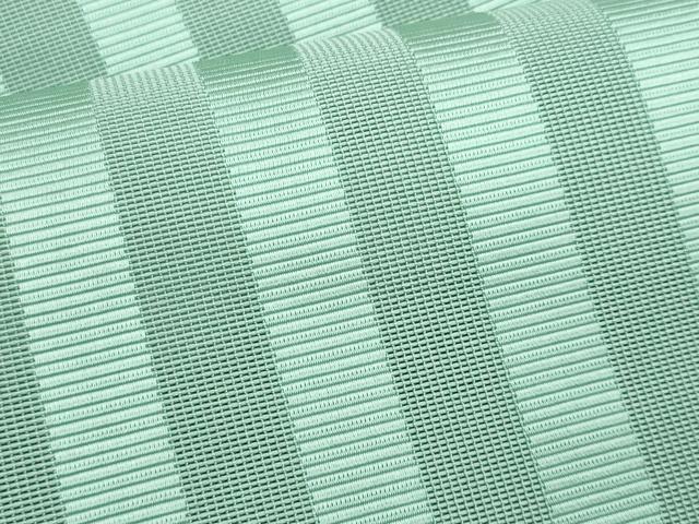 平和屋着物＊夏物　本場筑前博多織　八寸名古屋帯　若葉色　正絹　逸品　CABL2076fb