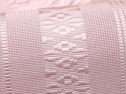 平和屋着物＊夏物　本場筑前博多織　八寸名古屋帯　紗献上　薄柿色　正絹　逸品　CABL2079fb