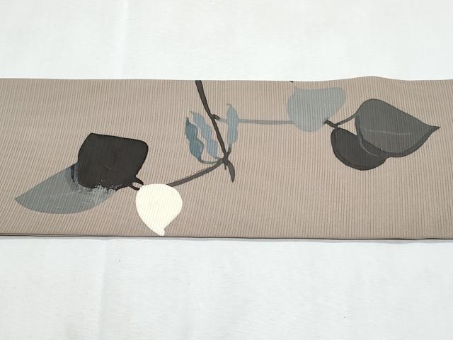 平和屋着物＊日展染色作家　高久空木　ろうけつ染　夏物　九寸名古屋帯　成り物　正絹　逸品　CABL2090fb