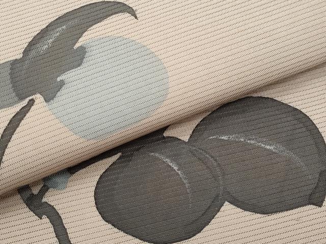 平和屋着物＊日展染色作家　高久空木　ろうけつ染　夏物　九寸名古屋帯　成り物　正絹　逸品　CABL2090fb
