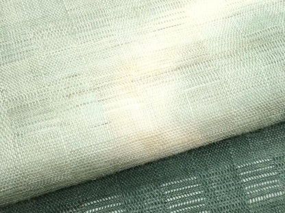 平和屋着物＊夏物　九寸名古屋帯　花倉織　流水文　麻　逸品　CABL2091fb