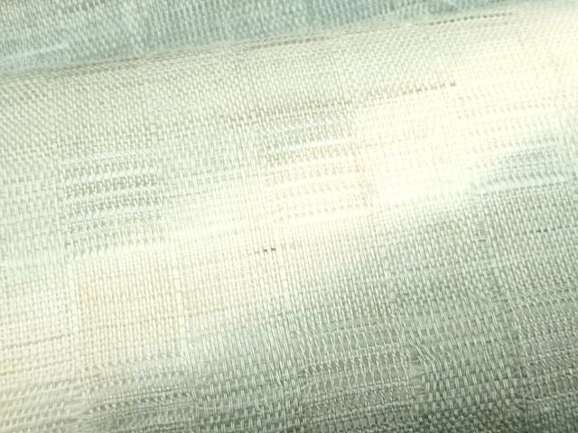 平和屋着物＊夏物　九寸名古屋帯　花倉織　流水文　麻　逸品　CABL2091fb