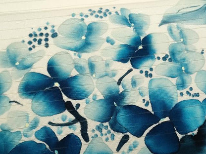 平和屋着物＊夏物　絽塩瀬　九寸名古屋帯　作家物　手描き　紫陽花　正絹　逸品　CABL2105fb