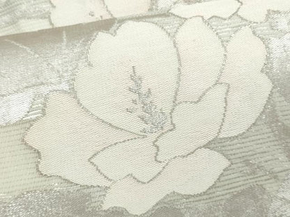 平和屋着物＊夏物　九寸名古屋帯　枝花文　金銀糸　正絹　逸品　CABL2106fb