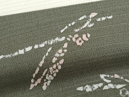 平和屋着物＊夏物　九寸名古屋帯　ろうけつ染め　トンボ　正絹　逸品　CABL2118fb