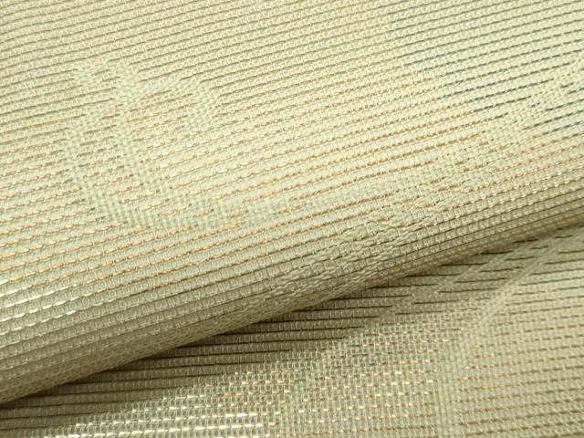 平和屋着物＊夏物　九寸名古屋帯　立波文　金銀糸　正絹　逸品　CABL2133fb