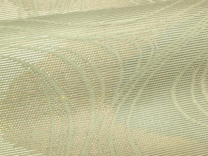 平和屋着物＊夏物　九寸名古屋帯　立波文　金銀糸　正絹　逸品　CABL2133fb