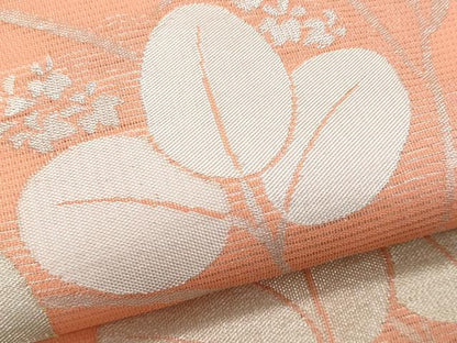 平和屋着物＊夏物　九寸名古屋帯　萩　金銀糸　正絹　逸品　CABL2135fb