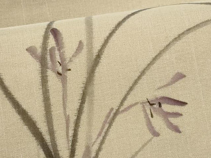 平和屋着物＊夏物　九寸名古屋帯　草花文　正絹　逸品　CABL2141fb