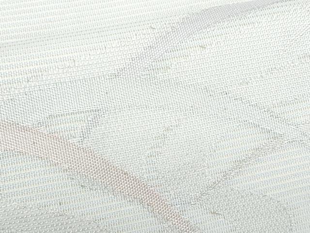 平和屋着物＊夏物　九寸名古屋帯　露芝文　銀糸　正絹　逸品　CABL2143fb
