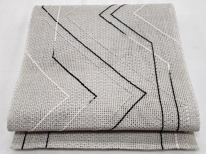 平和屋着物＊夏物　八寸名古屋帯　羅　抽象文様　正絹　逸品　CABL2150fb