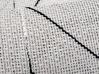 平和屋着物＊夏物　八寸名古屋帯　羅　抽象文様　正絹　逸品　CABL2150fb