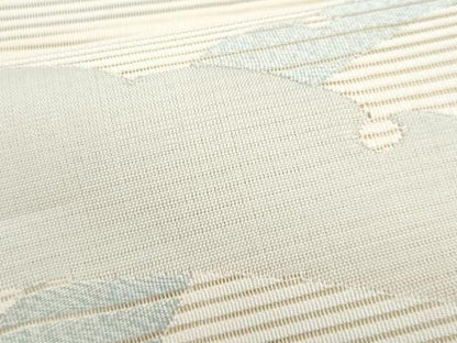 平和屋着物＊夏物　八寸名古屋帯　雪芝文　正絹　逸品　CABL2160fb