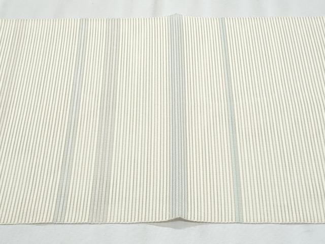 平和屋着物＊夏物　八寸名古屋帯　雪芝文　正絹　逸品　CABL2160fb