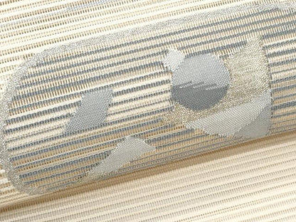 平和屋着物＊夏物　八寸名古屋帯　絽綴れ　抽象文様　正絹　逸品　CABL2170fb