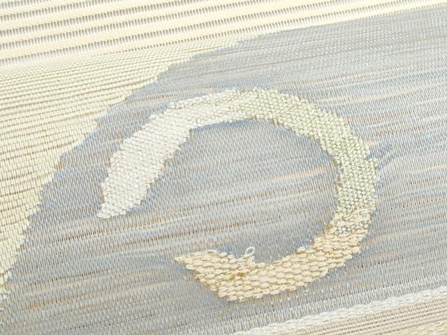 平和屋着物＊夏物　八寸名古屋帯　抽象文様　金銀糸　正絹　逸品　CABL2175fb