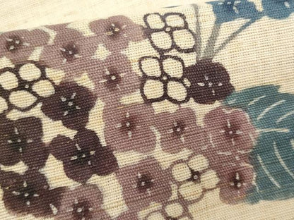 平和屋着物＊夏物　八寸名古屋帯　紫陽花　麻　逸品　CABL2182fb