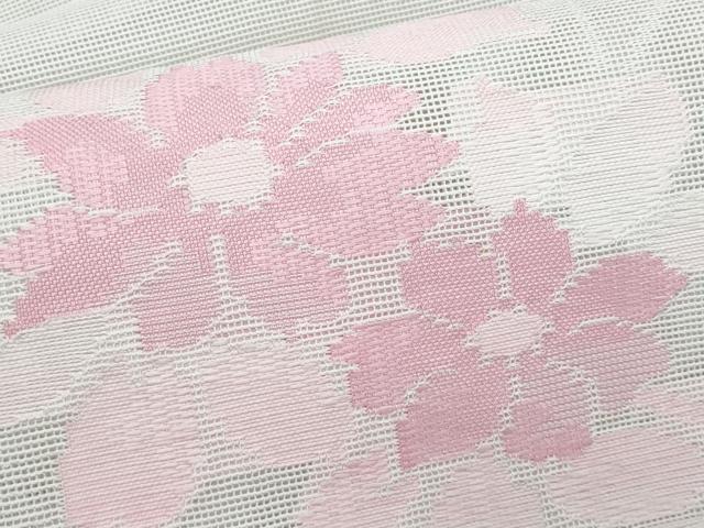 平和屋着物＊夏物　八寸名古屋帯　枝花文　CABL2187fb