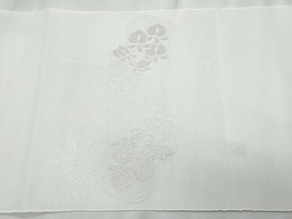 平和屋着物＊夏物　八寸名古屋帯　藤花房　銀糸　未使用　CABL2191fb