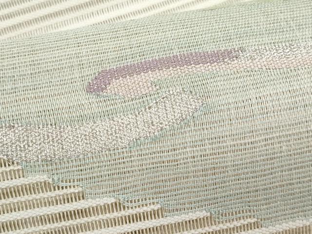 平和屋着物＊夏物　八寸名古屋帯　絽綴れ　流水文　金銀糸　正絹　逸品　CABL2199fb