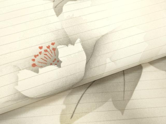 平和屋着物＊夏物　九寸名古屋帯　手描き　草花文　CABL2223fb