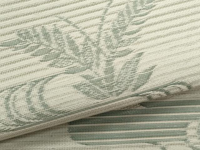 平和屋着物＊夏物　九寸名古屋帯　流水枝葉文　正絹　逸品　CABL2224fb
