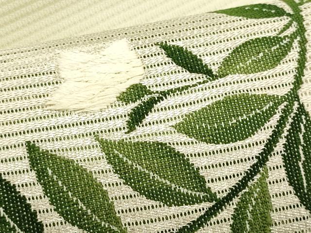 平和屋着物＊夏物　九寸名古屋帯　唐織　花丸文　金糸　正絹　逸品　CABL2232fb