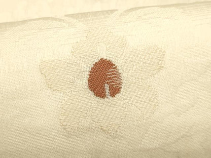平和屋着物＊夏物　九寸名古屋帯　花唐草文　正絹　逸品　CABL2235fb