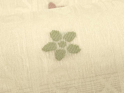 平和屋着物＊夏物　九寸名古屋帯　花唐草文　正絹　逸品　CABL2235fb