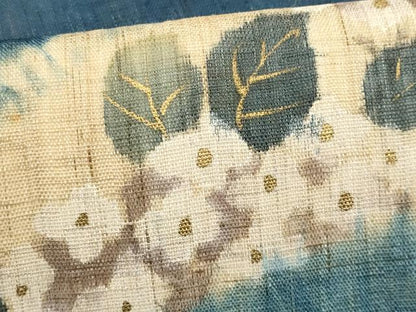 平和屋着物＊夏物　九寸名古屋帯　絞り　紫陽花　金彩　麻　逸品　CABL2254fb