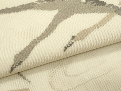 平和屋着物＊夏物　九寸名古屋帯　飛鶴文　正絹　逸品　CABL2258fb